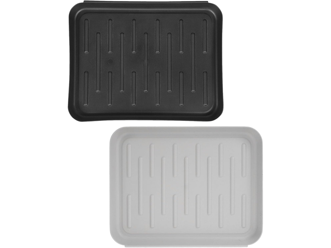 Bandejas Multiuso Para Sapatos, Conjunto Com 2 Unidades, Em Plástico Com Bordas Elevadas, Duráveis E Fáceis De Limpar.
