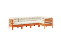 Garden Sofa Set, Garden Sofa Sets Vidaxl Marrom Madeira De Pinho (n/a)