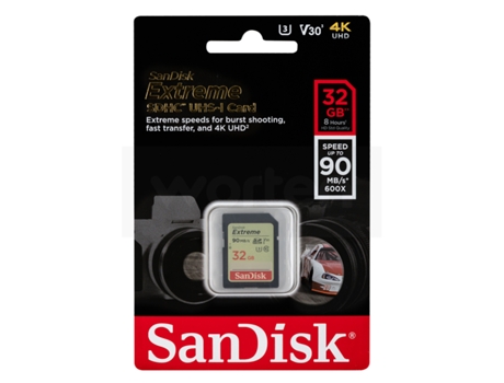 Cartão de Memória SDHC SANDISK Extreme 32GB — SDHC | 32 GB