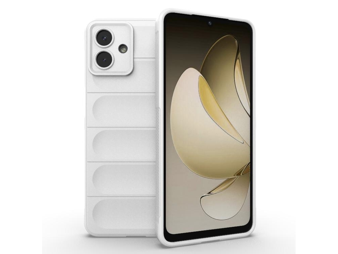 Capa Halinuia Para Samsung Galaxy A07 4g Magic Shield Tpu Branca (interior Em Flanela, Proteção Integral)