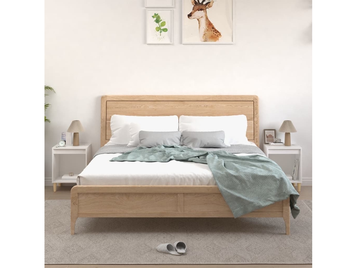 Vidaxl Mesas De Cabeceira 2 Pcs 40x35x50 Cm Branco