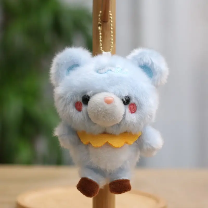 (azul) Chaveiro De Pelúcia De Urso Fofo Em Tons Pastel, Macio E Macio, Um Adorável Acessório Para Bolsa.