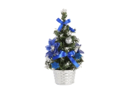 Laxiscreed Árvore De Natal Mini Artificial 20x12x12cm Azul Royal Para Decoração Festiva