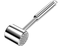 Tenderizador de carne dupla face em aço inox 27cm, seguro para lavar louças ZYBLSSBB