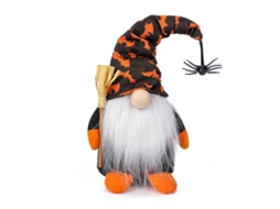 Boneca Assustadora De Halloween Com Chapéu E Capa De Bruxa Laxiscreed, Decorativa E Sem Rosto