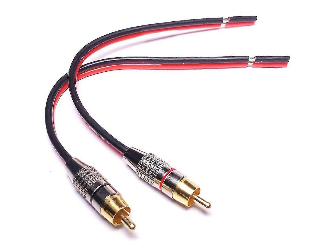 Adaptador Cabos Alto Falante Para Plugs Rca, 2 Canais (1 Pé)