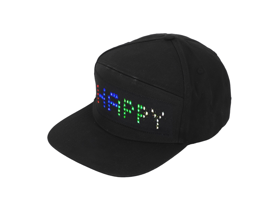 Chapéu Baseball Com Led Colorido Programável E Controlado Por App | Laxiscreed
