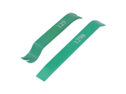 Kit Ferramentas Para Remoção De Molduras De Carro Abs Resistente Com Ferramentas Reta E Curva Para Painel Porta Áudio Verde 2 Peças