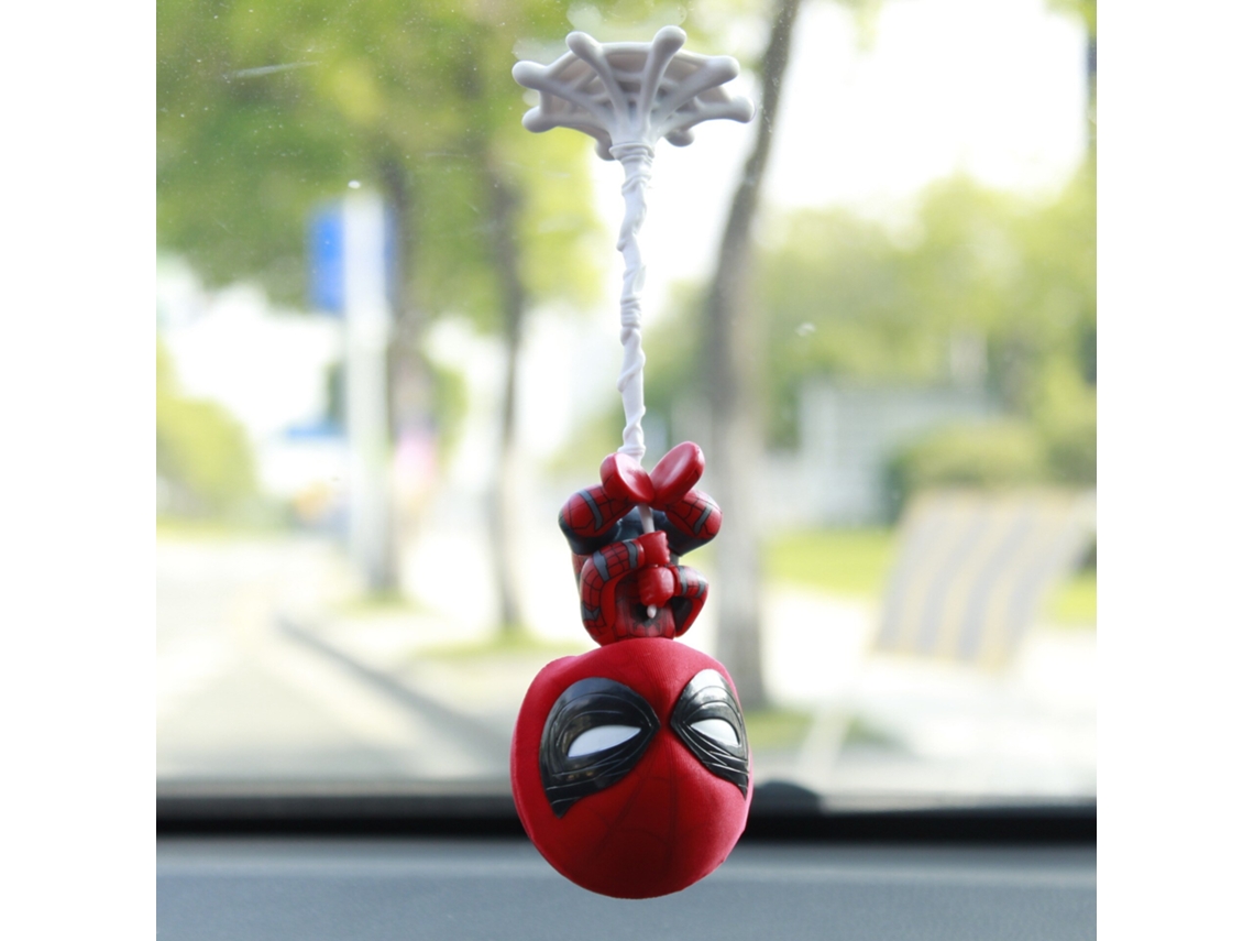 Figura GAATPOT Marvel Avengers Cartoon Anime Spiderman Pvc Action Model Toy Shaking Head Doll Car Goods Automotive Interior With 3M Glue