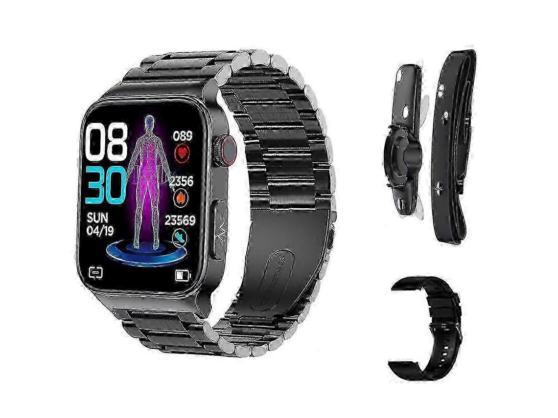 Monitor De Glicemia Saúde Smart Watch Ecg + Ppg Medição De Pressão Arterial Ip68 Esporte À Prova D'água Smartwatch Monitor De Frequência Cardíaca