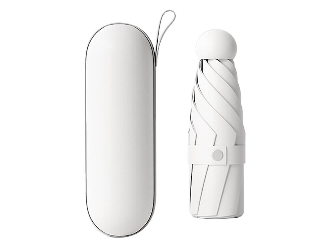 Mini Guarda Chuva Dobrável Anti Uv Com 5 Dobras E 6 Nervuras Para Viagem, Com Estojo Cápsula Hk Estilo B Aquaforge