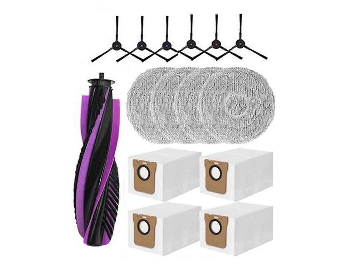 Conjunto De 15 Peças De Reposição Para Aspirador Robô Jonr P20 Pro: Escova Principal, Escova Lateral, Pano De Limpeza E Saco De Pó.