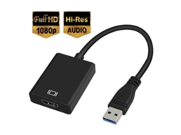 Adaptador Usb 3.0 Para Hdmi Hd 1080p Com Saída De Áudio Aquaforge