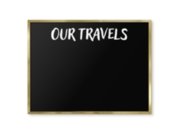 Magnetic Wall Board Our Travels For The Office Espelharte (80x60 Cm)
