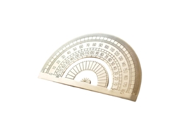 Régua triangular de latão, para transferência de tinta, ferramenta de desenho, escala geométrica, régua escolar E