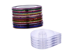 Conjunto De 120 Fitas Adesivas Para Unhas Com Dispensador. Adesivo Forte Manicure E Nail Art.