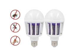 2 Lâmpadas Led Mata-mosquitos E27 Para Iluminação Doméstica, Armadilha Insetos, Repelente De Mosquitos.
