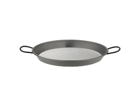 FIGIDEIRA AÇO POLIDO PARA INDUÇÃO E VITROCERÂMICA Ø30CM (4 PORÇÕES). 