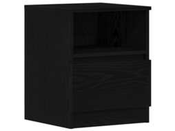 Cabeceira com gaveta em carvalho castanho 40x40x50 cm MAISON EXCLUSIVE