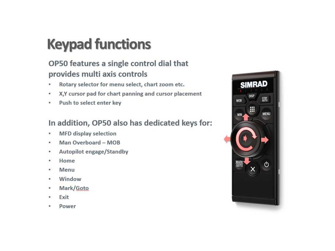 Simrad Op50 Remote Control Portait Mount