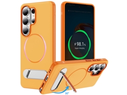Capa Magnética Para Celular Samsung Com Suporte E Proteção Contra Quedas.laranja, S23 Ultra
