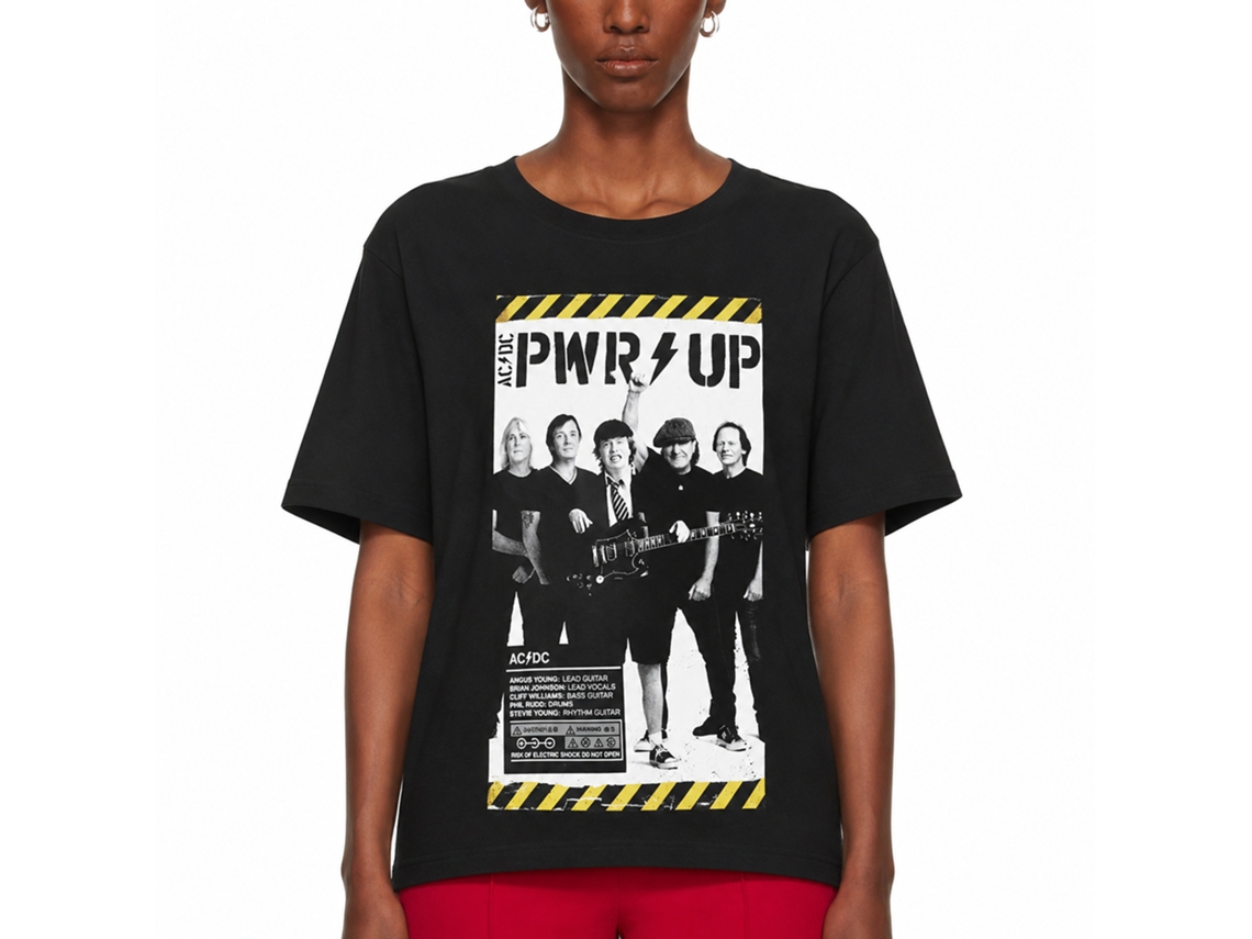 Ac/dc Pwr Up Poster T-shirt Unisex Adults Size:m