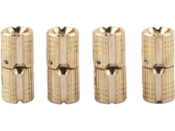 Conjunto De 4 Dobradiças Latão 8 Mm, 10 Mm E 12 Com Ângulo 180 Graus