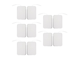Conjunto De 10 Eletrodos Retangulares Autoadesivos Reposição Para Aparelho Tens, 2 Mm/0, 08 Polegadas.