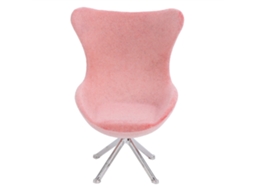 Ats silla Miniatura Sofá Flock Mini Modelo Mueble Decoración Accesorio Casa Muñeca 1:12 Rosa