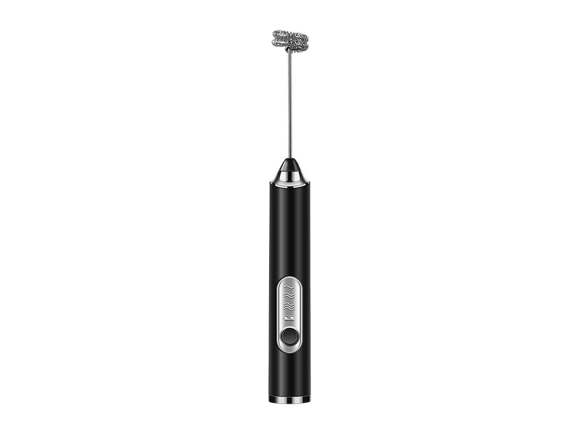 Mini Batedor De Chantilly Automático Sem Fios - Preto