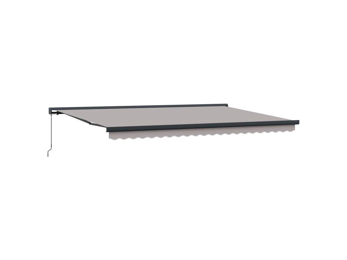 Toldo Retrátil Cinzento Claro 500x300 Cm Tecido e Metal MAISON EXCLUSIVE