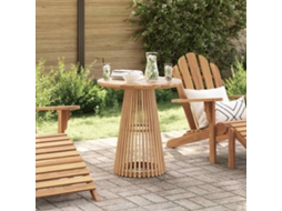 Vidaxl Mesa Lateral Castanho 70 X 70 X 75 Cm Madeira De Teca Sólida