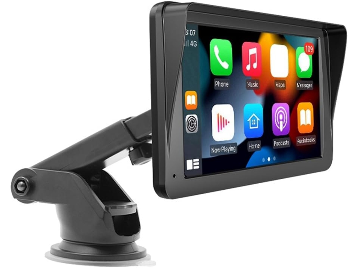 Rádio Automotivo com Tela Sensível Ao Toque de 7 Polegadas, Compatível com Carplay e Android. SFUSHOS