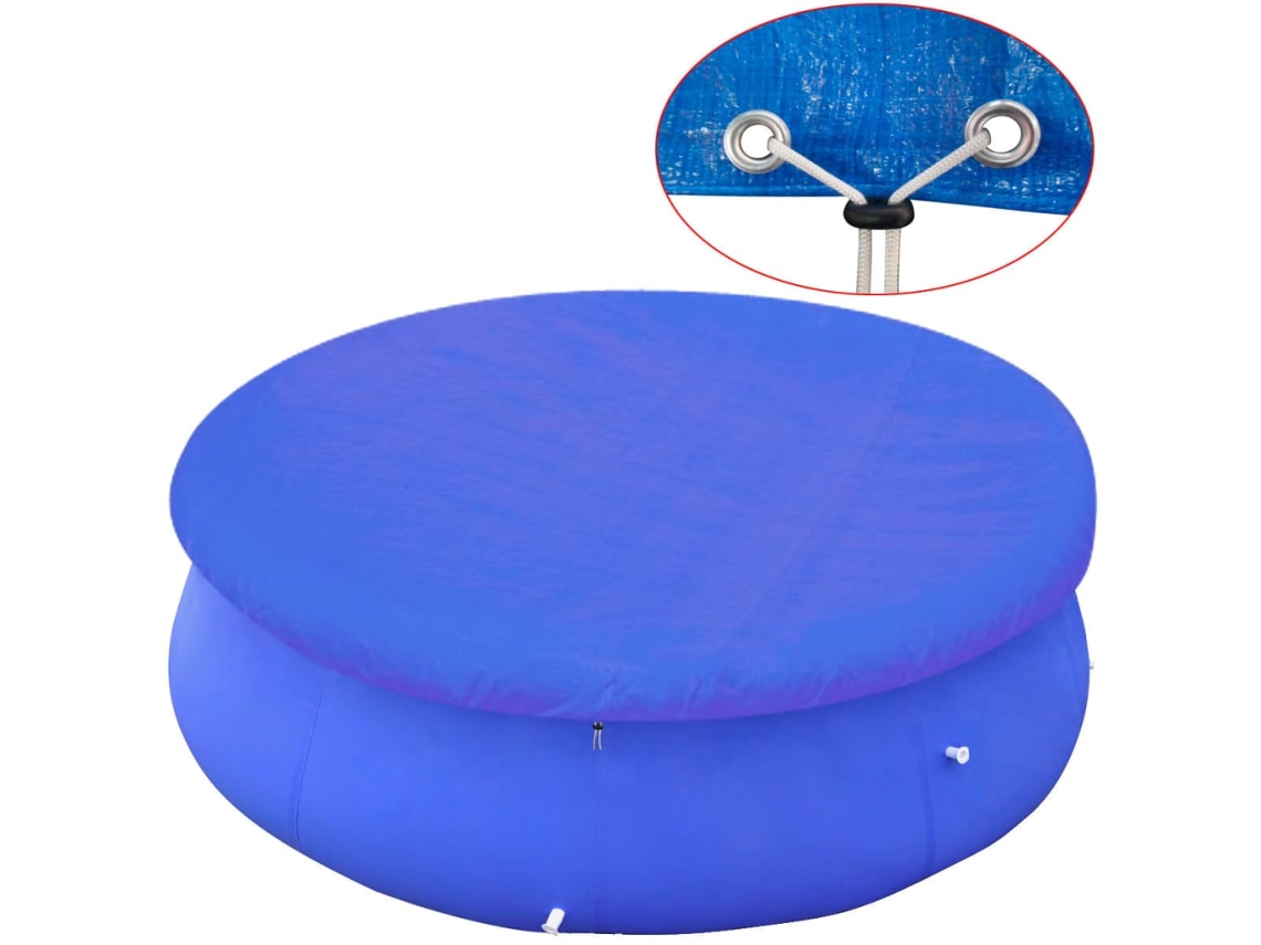 Vidaxl Cobertura Para Piscina Redonda Acima Do Solo 450-457 Cm