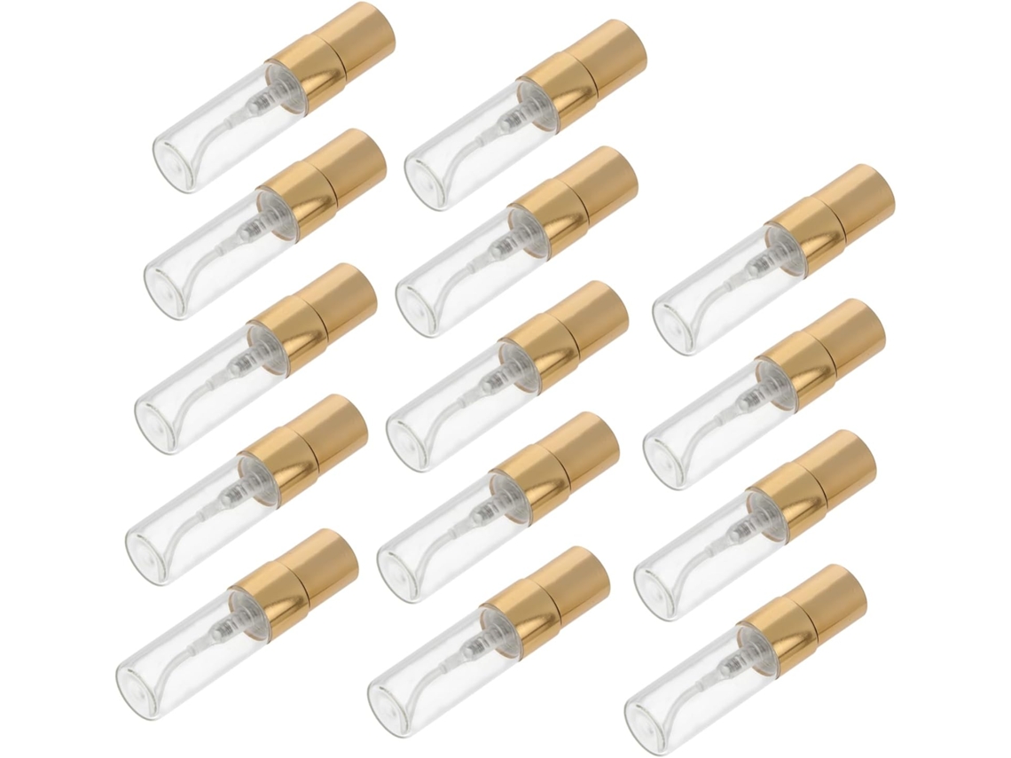Frascos De Perfume Recarregáveis De 3ml Com Spray, Pacote Com 20 Unidades, Vidro Transparente, Mini Frascos.