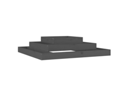Planter, Planters Vidaxl Cinzeto Madeira De Pinho (110 X 110 X 27 Cm)