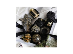 Bola De Espuma De Natal, Conjunto Da Série Preto E Dourado Igvtrade