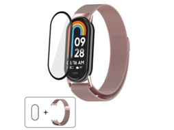 Pulseira Milanesa Em Aço Inoxidável Com Película Curva 3d