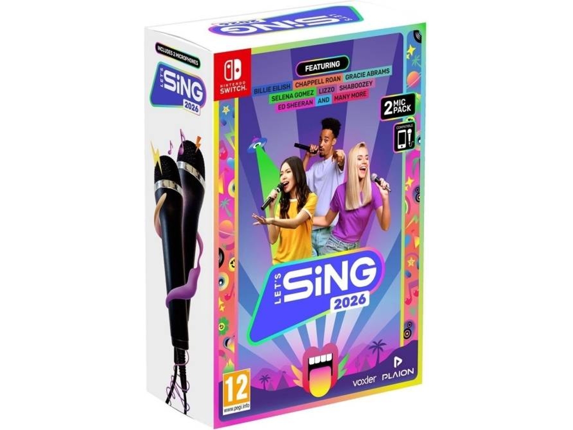 Jogo Nintendo Switch Let'S Sing 2026 + 2 Micros