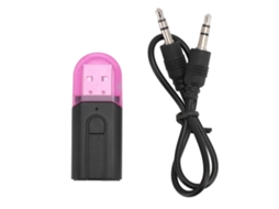 Aetheria adaptador Bluetooth 5.3 Usb para Carro com Microfone e Redução de Ruído, Receptor de Música Sem Fio com Jack Aux 3.5mm