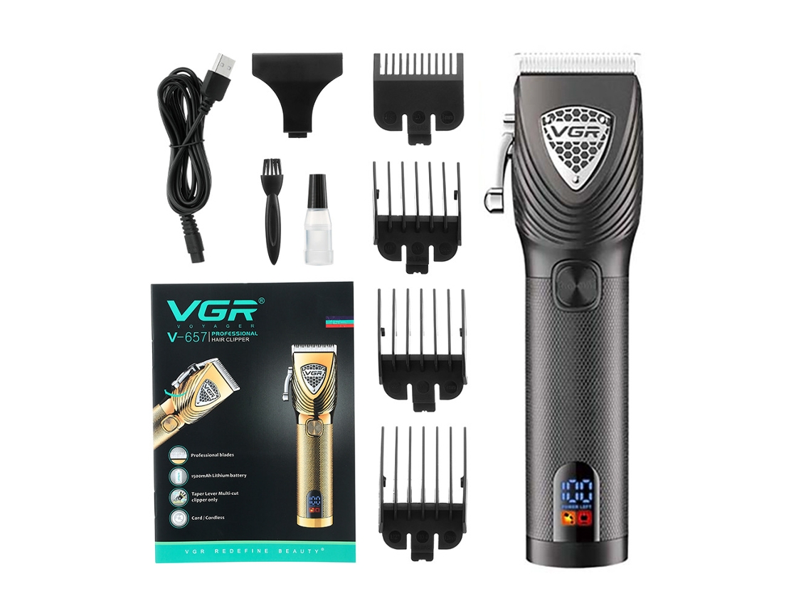 (preto) Máquina De Cortar Cabelo De Metal Com Aparador Espiral E Barbeador Elétrico Com Função De Raspagem