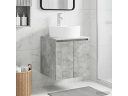 Vidaxl Vaidade Com Pia Suspensa Cinzento Cimento 49,5 X 44,5 X 65 Cm