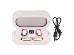 Aetheria fones de Ouvido Tradutor 144 Idiomas Bluetooth 5.4 Sem Fio Clip On com App Branco