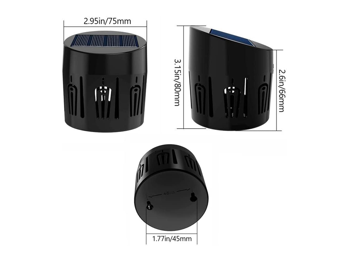 6 Pack Luzes Solares RGB IP67 para Jardim e Pátio S/MARCA
