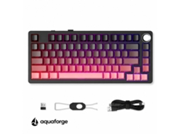 Teclado Mecânico Tri-modo Rgb Rosa