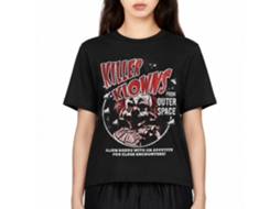Rockinstone Killer Klowns Alien Bozos Black Adult T-shirt Size:l