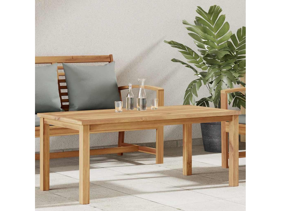 Vidaxl Mesa De Centro Castanho 110 X 55 X 45 Cm Madeira De Teca Sólida