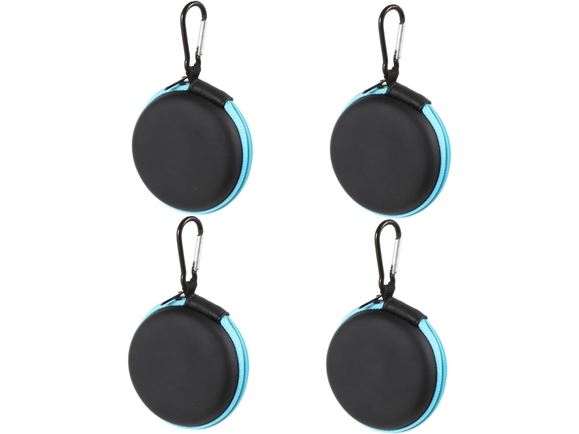 Conjunto de 4 Estojos Portáteis para Fones de Ouvido, Caixas de Armazenamento Protetoras SFUSHOS