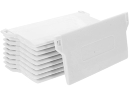 Healifty Conjunto De 10-pesos Cortina Plástico Branco, Fácil Instalação E Com Bordas Lisas, Acessório Ideal Para