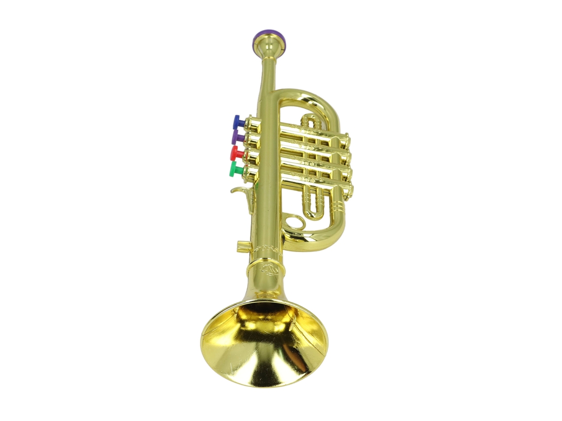 Primerox saxofone de Brinquedo para Crianças com 3 Teclas Coloridas 3 Ton Early Education Instrumento Musical Ouro